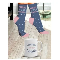 Coffret Cadeau Mug et Chaussettes - Tonton qui pique