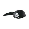 Coiffe de pirate noire en polyester