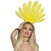 Coiffe Samba à Plumes Jaune