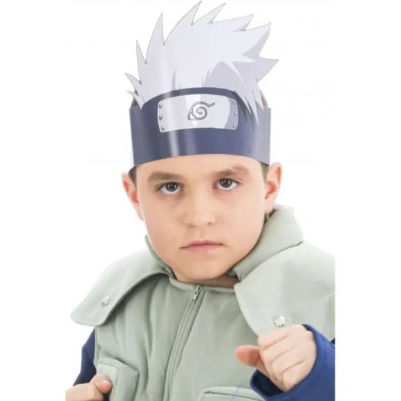 8 coiffes en carton - Naruto Uzumaki / Kakashi Hatake - Naruto Shippuden ®