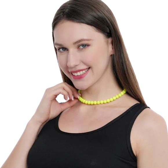 Collier de perles fluo - Couleur au choix