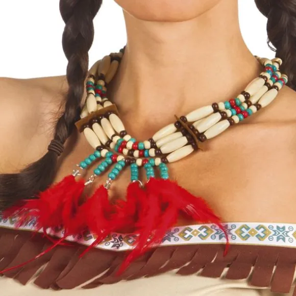 Collier à plumes - Costume indien