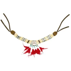 Collier à plumes - Costume indien
