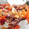 Couronne Splendeur d'Automne avec Paillettes Champagne