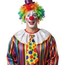 Cravate jaune à pois de Clown