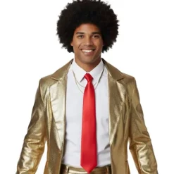 Cravate à sequins en polyester - Couleur au choix