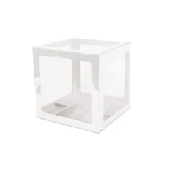 Cube décoratif blanc - 30 x 30 cm - Vive les mariés
