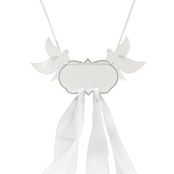 Décoration de chaise pour Mariage - Colombes Blanches