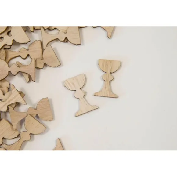 24 décorations de table à parsemer - Calice en bois