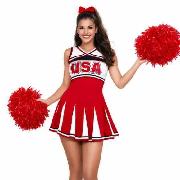 Déguisement de Cheerleader USA pour femme - Taille au choix