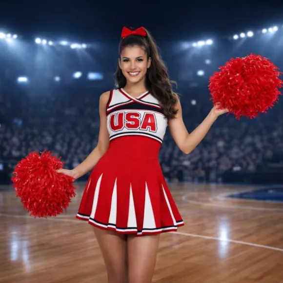 Déguisement de Cheerleader USA pour femme - Taille au choix