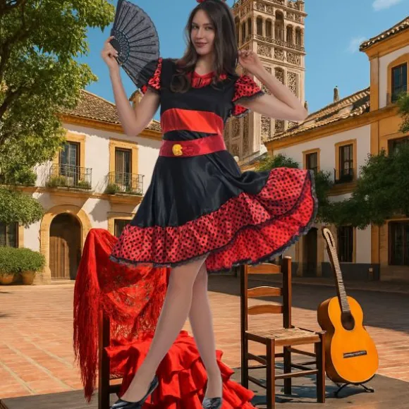 Déguisement de Danseuse de Flamenco Espagnole pour femme - Taille au choix