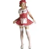 Déguisement de fraise sexy rouge à pois blanc - Pour Adulte - Taille unique