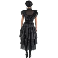 Déguisement de Mercredi ® Addams pour adulte - Robe de bal noire - Taille au choix