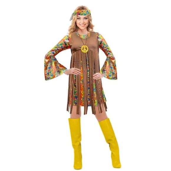 Déguisement d'Hippie à fleurs pour femme - Taille au choix