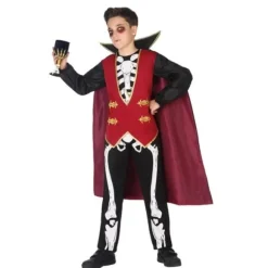 Déguisement Vampire Squelette Garçon - Taille au Choix