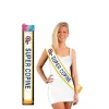 Echarpe de Miss "Super Copine" Bleue