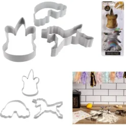3 Emporte-pièces Licorne