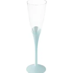 6 flûtes à champagne en polystyrène - 139 ml - Couleur au choix