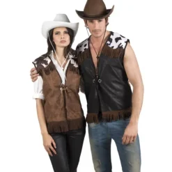 Gilet de Cowboy Femme Marron - Taille M