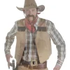 Gilet d'Indien / Cow-Boy Homme - Taille Unique