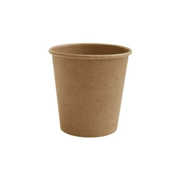 50 Gobelets en Carton Recyclables - Kraft - 12 cl