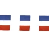 Guirlande de 10 drapeaux tricolores français