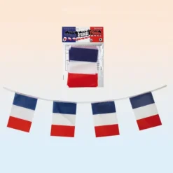 Guirlande de Drapeaux Tricolores France - 3m