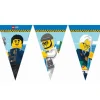 Guirlande de fanions en carton FSC® - Lego City™  - 2,3 m