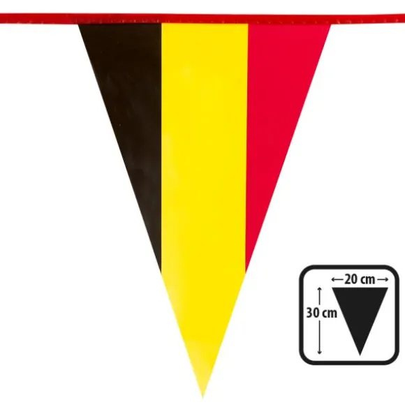 Guirlande de fanions en PVC - 10 m - Belgique