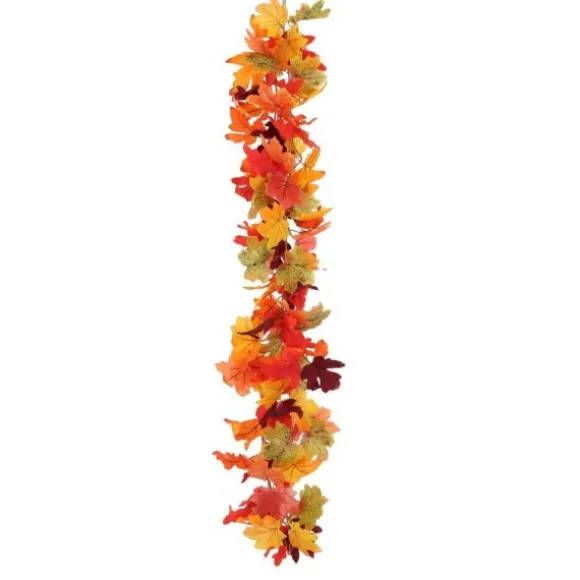 Guirlande garnie d'automne - 120 cm - Collection Promenade d'Automne