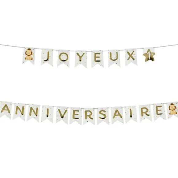 Guirlande "Joyeux Anniversaire" - 4,5 m - Lion