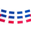Guirlande Tricolore France Polyester - 15 pavillons - 4M