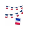 Guirlande Tricolore France Plastique - 20 pavillons - 10M