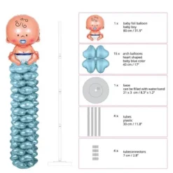 Kit Colonne de 16 Ballons - Baby Boy