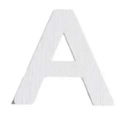 Lettre A en Bois Blanc - 5 cm