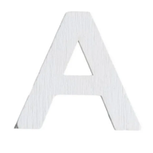 Lettre A en Bois Blanc - 5 cm