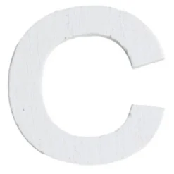 Lettre C en Bois Blanc - 5 cm