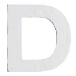 Lettre D en Bois Blanc  - 5 cm