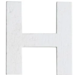 Lettre H en Bois Blanc - 5 cm