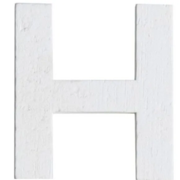 Lettre H en Bois Blanc - 5 cm