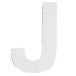 Lettre J en Bois Blanc - 5 cm
