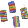 Lot de 12 lampions cylindriques - 13 cm