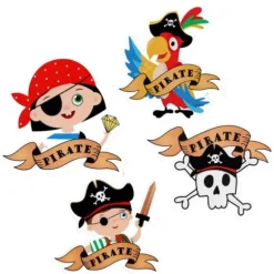 Lot de 16 stickers - Pirate