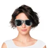 Lunettes Disco à effet de boule à facettes argentée