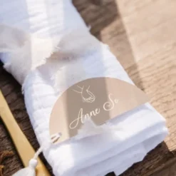9 marque-places en papier FSC® - 8 x 4 cm - Collection Bella Terra