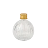 Mignonnette en verre avec bouchon en or - Lise - 50 ml