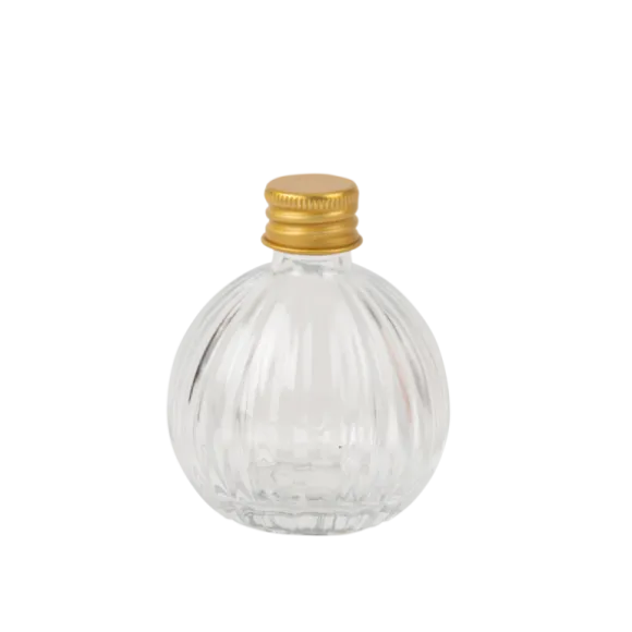 Mignonnette en verre avec bouchon en or - Lise - 50 ml