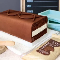 3 moules en silicone pour étages de gâteaux rectangulaires et bûches