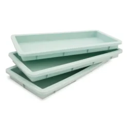 3 moules en silicone pour étages de gâteaux rectangulaires et bûches